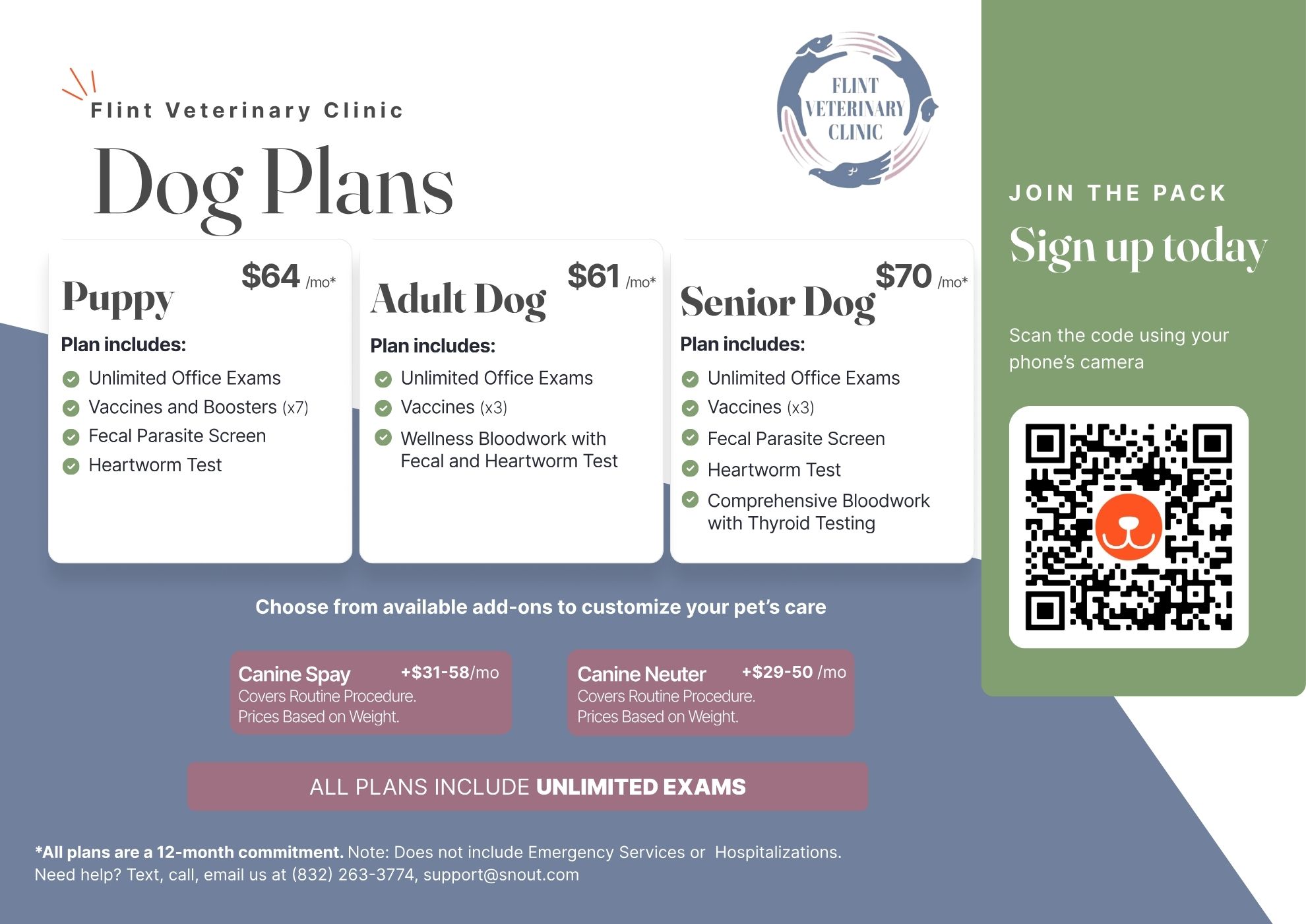 Flint Veterinary Clinic Dog Plans Graphics